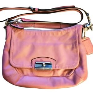 COACH AUTHENTIC CROSSBODY PINK "KRISTIN" CONVERTIBLE PURSE, PRE-OWNED